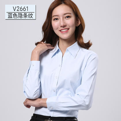 2016佐马仕新款女式长袖工装衬衫V2661