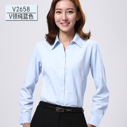 2016佐马仕新款女式长袖工装衬衫V2658