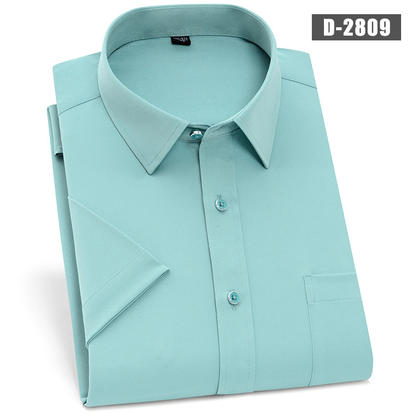2020新款弹力布短袖衬衫D2809
