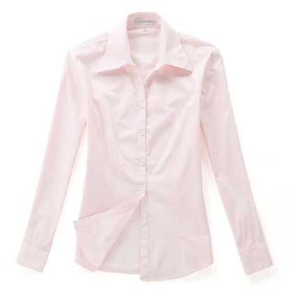佐马仕女式纯粉色职业衬衫VG01-302